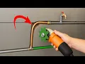 Download Lagu Many people don't know this technique! Connect metal water pipes to pvc and prc pipes with foam