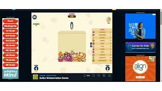 Playing Suika watermelon game