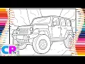 Jeep Wrangler 4x4 Coloring of Off-Road Cars coloringpagestv Anna Yvette - Red Line NCS Release