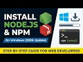 5 How to Install Node js and NPM on Windows - Node js Setup for AI ML Projects