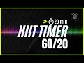 20 min Hiit Timer 60 sec work and 20 sec rest For a quick and effectif Cardio workout Mix 115