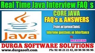 Java Interview FAQs Interview questions on Inheritance by Ratan