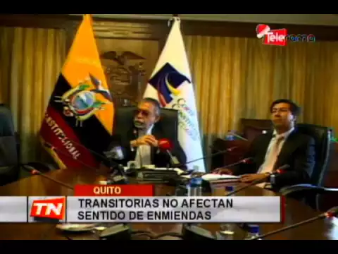 Transitorias no afectan sentido de enmiendas