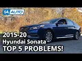 Top 5 Problems Hyundai Sonata Sedan 7th Generation 2015-20