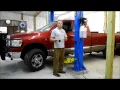 Titan 9K Asymmetric Two Post Clear Floor Lift