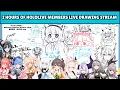 Hololive Members Leaving an Amazing Art at Fubuki s Drawing Chat Fixed-point Stream