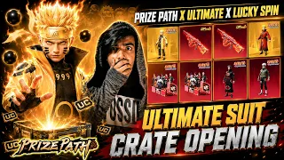 😱 OMG !! NARUTO ULTIMATE SUIT LUCKY SPIN & PRIZE PATH, DUAL FORM LEVEL 8 AUG CRATE OPENING IN BGMI