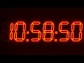 12h Hour Clock Digital 12-24 Orange Glow 4K afternoon evening