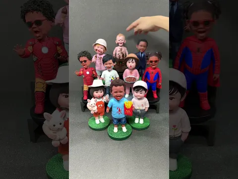 Tiny handmade clay babies that can’t stop nodding.