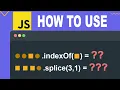 How to use indexOf splice JavaScript Array Methods Tutorial
