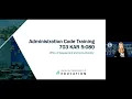 Administration Code Training Module 1