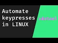 Automate Key Presses in LINUX xdotool