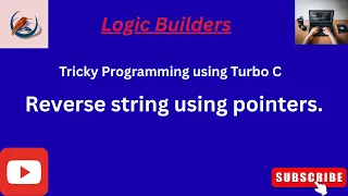 Reverse a String using Pointers Turbo C String Program