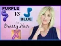HOW TO Tone Brassy Hair - PURPLE vs BLUE Shampoo