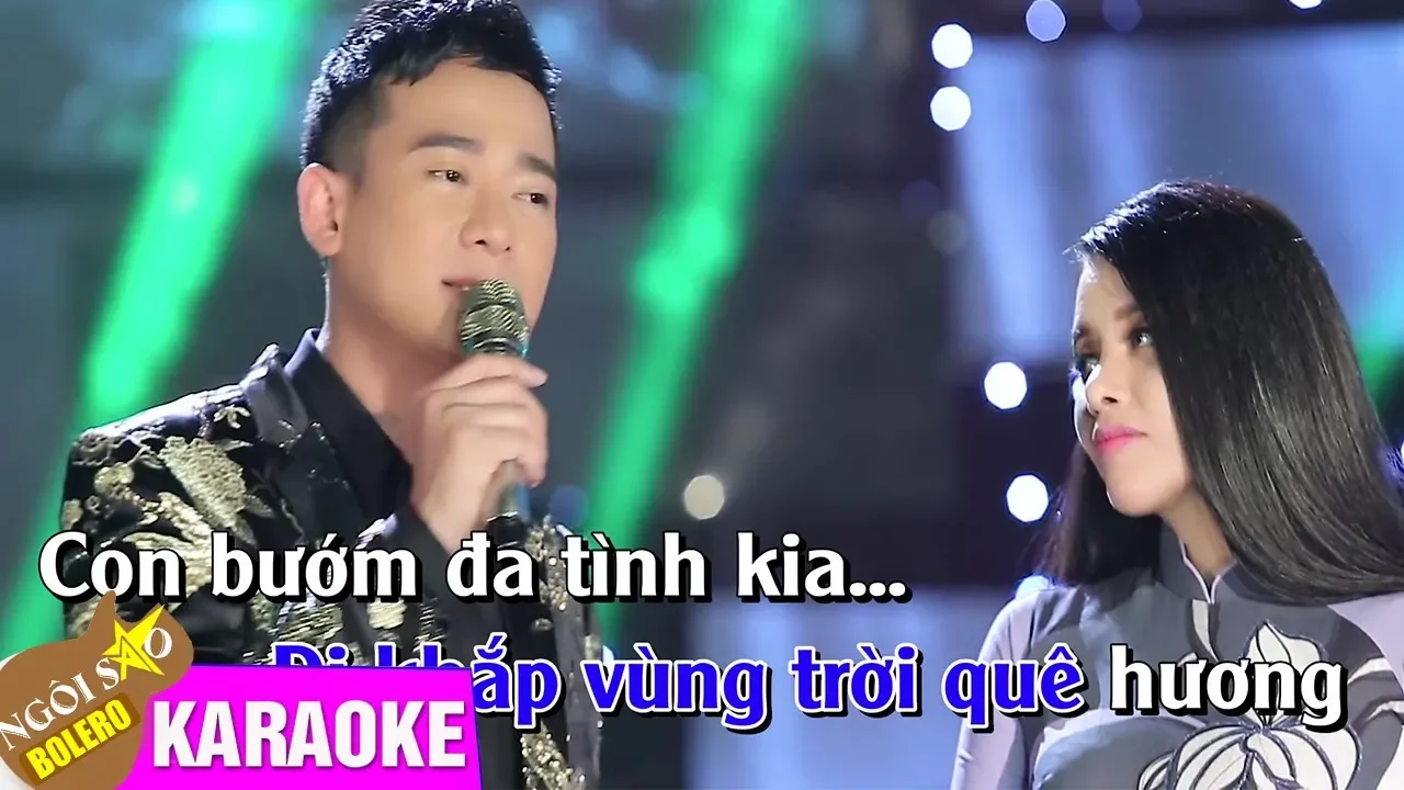 Người Tình Và Quê Hương - KARAOKE | Hồng Quyên ft Đoàn Minh