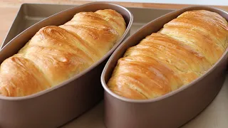 Found a fast way to make puff pastry butter bread! No folding! No machine