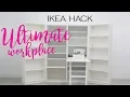 DIY IKEA INTO FOLDABLE WORKSPACE