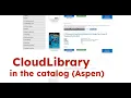 Using CloudLibrary on Aspen Discovery Five Minute Fridays