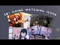 50 anime matching icons