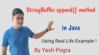 StringBuffer Class append Method What is StringBuffer append