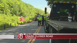 Road closed after accident in Torrington
