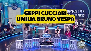 Download Geppi Cucciari umilia Vespa e crea un tavolo di sole donne per parlare di Suv e impotenza maschile MP3