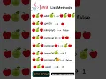 Java List Methods