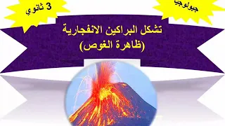 تشكيل البراكين الانفجارية ظاهرة الغوص 3 ثانوي للشعب العلمية 