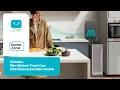 13 Gallon Slim Kitchen Trash Can with CLEANAURA 50 Liters