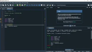 Descriptive statistics using python