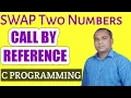 Write a C Program to SWAP Two Numbers using CALL BY REFERENCE in Hindi