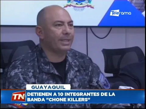 Detienen a 10 integrantes de la banda Chone Killers