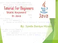 Static Keyword in Java