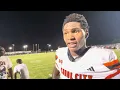 Miami 2027 WR commit Nick Lennear talks post game after 24-23 win over West Boca