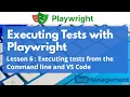 Executing Playwright Tests Command Line VS Code Trace Viewer