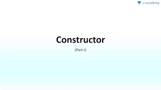 Core Java in Detail - Constructor Part 1