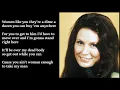 Loretta Lynn - You Ain't Woman Enough (To Take My Man) LYRICS