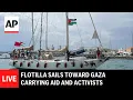 Download Lagu Global Sumud Flotilla LIVE: Boats sail toward Gaza carrying aid and activists