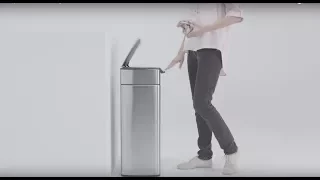 simplehuman rectangular steel touch-bar trash can - 30L