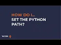 Vicon Nexus How To - Set The Python Path