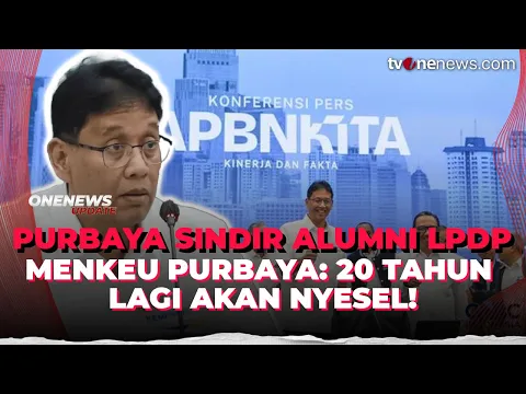 Menkeu Purbaya Sindir Alumni LPDP yang Anaknya Ogah Jadi WNI