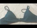 This cheeky teal textured bikini is adorable