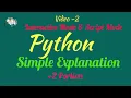 Python-TRB and 2 Portions lesson 1 what is Interactive Mode definition of Script Mode python