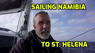 TransAtlantic Voyage.  Sailing Namibia to St Helena.  Dolphins, Breakdowns and Seasickness.