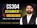 CS304 Assignment 1 Solution Spring 2026 Virtual University CS304 Assignment 1 Solution Spring 2026