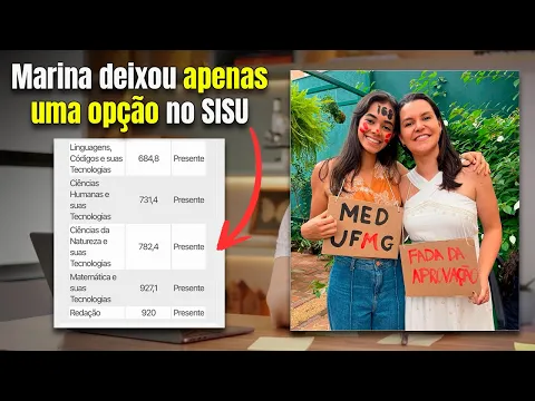 Vídeo: como montar duas opções de medicina em federais diferentes no SISU