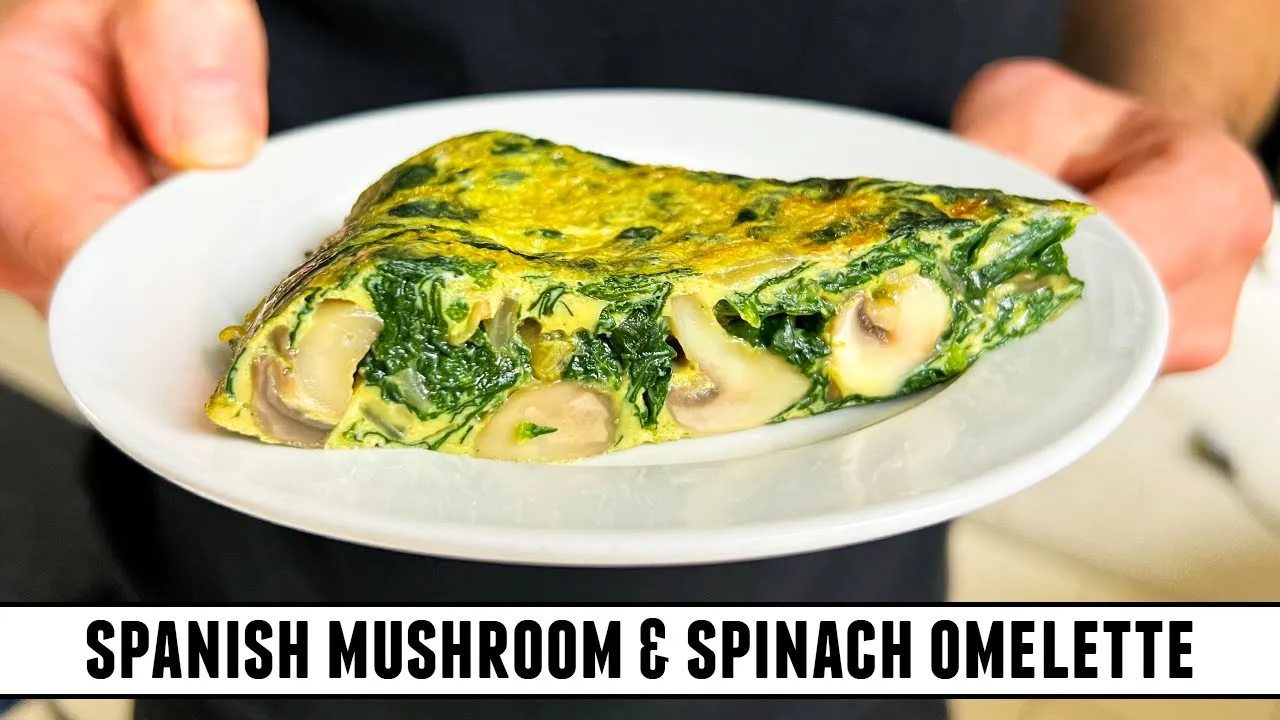 The PERFECT Mushroom & Spinach Omelette   Healthy & Delicious Recipe