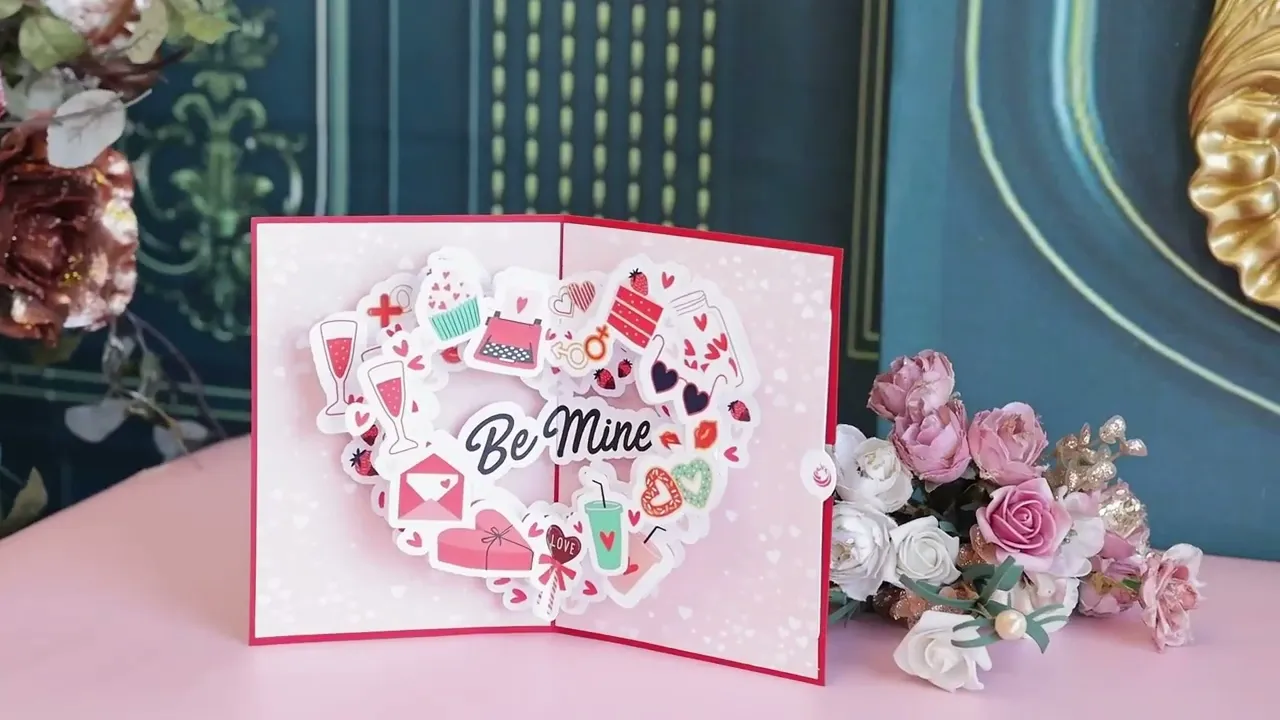 Be Mine Pop up Card