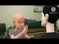 Classic Caillou gets The Banana Splits Movie on his