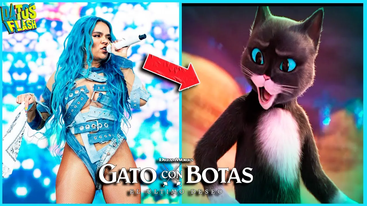 ????Las voces del GATO CON BOTAS 2 en ESPAÑOL|Dreamworks|Karol G